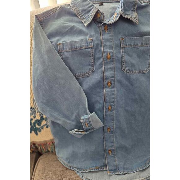Art Class Kids Denim Button-Up Shirt – Size Large (10/12) - Picture 3 of 6